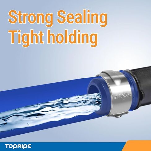 (حزمة من 10) Topaipe 3/4 بوصة PEX Poly Poly اقتران ، اقتران تجعيد PPSU للأنابيب ، تجهيزات السباكة ، تجهيزات التدفق الكامل بولي لأنابيب PEX ، ASTM F2159 in Kuwait
