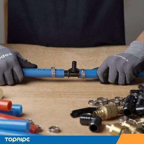 (حزمة من 10) Topaipe 3/4 بوصة PEX Poly Poly اقتران ، اقتران تجعيد PPSU للأنابيب ، تجهيزات السباكة ، تجهيزات التدفق الكامل بولي لأنابيب PEX ، ASTM F2159 in Kuwait