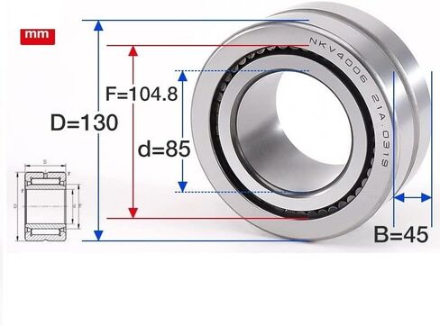 محامل الإبرة الكاملة NAV4002 4003 4004 4005 4006 4007 4008 4009 Bearing (NAV4008 40X68X28) in Kuwait