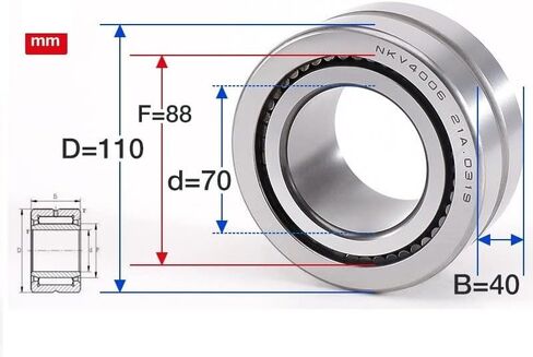 محامل الإبرة الكاملة NAV4002 4003 4004 4005 4006 4007 4008 4009 Bearing (NAV4008 40X68X28) in Kuwait