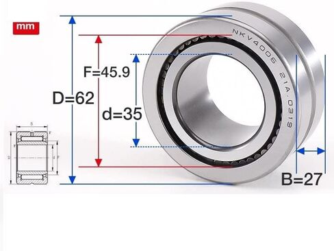 محامل الإبرة الكاملة NAV4002 4003 4004 4005 4006 4007 4008 4009 Bearing (NAV4008 40X68X28) in Kuwait