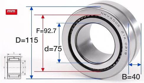 محامل الإبرة الكاملة NAV4002 4003 4004 4005 4006 4007 4008 4009 Bearing (NAV4008 40X68X28) in Kuwait