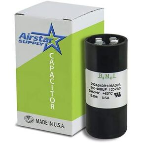 USA 340-408 MFD uF Electric Motor Start Capacitor 110-125V HVAC 125 vac v Volt in Saudi Arabia