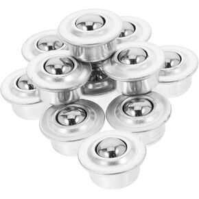 MAGICLULU 12Pcs Stainless Steel Mounted Ball Bearing Casters Base Transfer Bearings for Smooth Movement All Directions for Furniture and Equipment Silver in Kuwait