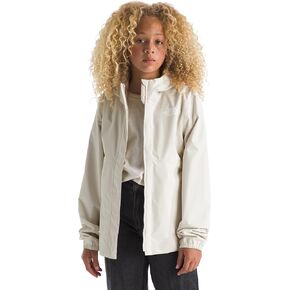 THE NORTH FACE Girls' Antora Rain Jacket | Waterproof, Breathable, 3-Piece Hood, Secure Zip Hand Pocket, White Dune/White Dune, Small in Saudi Arabia