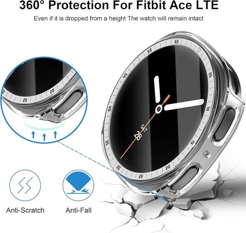 Case for Samsung Galaxy Watch 8 Screen Protector 40mm 44mm,Hard PC Cover+HD Anti-Fog Tempered Glass Waterproof Protective Film Full Protection Scale Bumper for Samsung Galaxy Watch 8 Case 40 44 mm in Kuwait