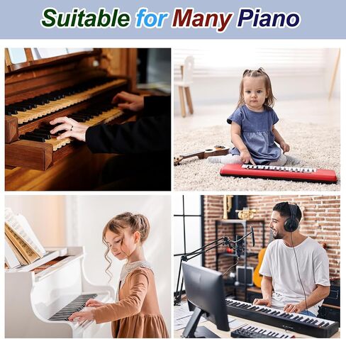 ملصقات لوحة مفاتيح Meccanixity Piano لـ 54 مفتاحًا ، أرقام دليل الملصقات الملصقات على الملصقات. in Saudi Arabia