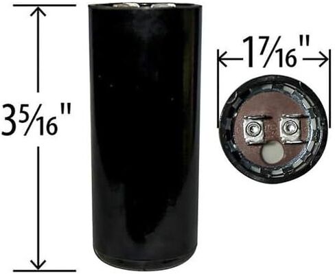 الولايات المتحدة الأمريكية 340-408 MFD UF Electric Motor Start مكثف 110-125V HVAC 125 VAC V VOLT in Saudi Arabia