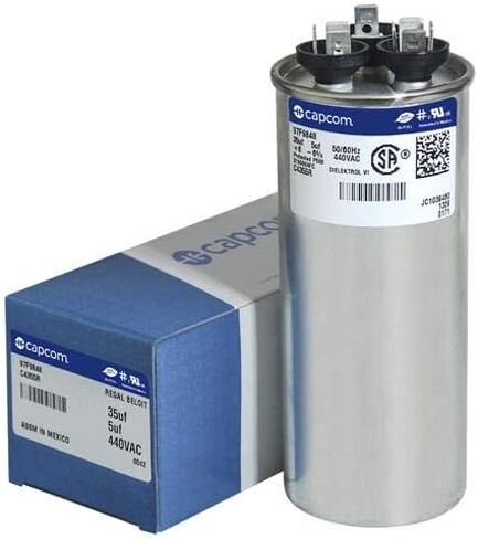 MARS 12283-35 + 5 UF MFD X 440 VAC CAPCOM استبدال المكثف المزدوج جولة # C4355R / 97F9848 in Kuwait