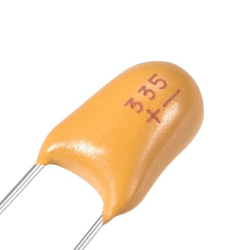 uxcell 3.3uF Tantalum Capacitor, 50V 2 Pin Yellow Radial Electrolytic Capacitor Dipped Tantalum Bead Capacitors 10pcs in Saudi Arabia