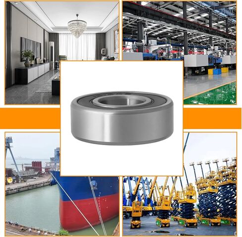 10Pcs 1616-2RS Bearings Deep Groove Ball Bearings Double Sealed Industrial Bearings for Electrical Instrument Equipment, 1/2 Inch x1-1/8 Inch x 3/8 Inch in Saudi Arabia