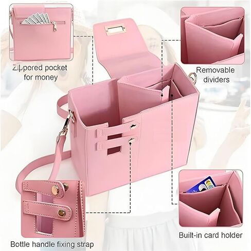 محفظة حقيبة Crossbody لكأس ستانلي 2025 حامل زجاجة ماء محمول جديد في الهواء الطلق مع حزام كتف قابل للتعديل in Kuwait