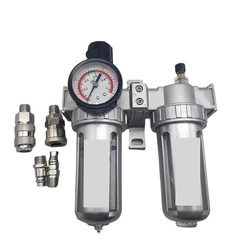 Air Compressor Air Filter Regulator Oil Water Separator Trap Filter Regulator Valve Automatic Drain(SFC-400 SMPM) in Kuwait