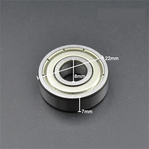 10/100pcs 608 zz 2rs 8 * 22 * ​​7mm 608zz 2z 608rs ABEC 5 محامل 8 مم محمل التزلج على التزلج على التزلج على الجليد (10pcs ، 608 2RS) in Saudi Arabia