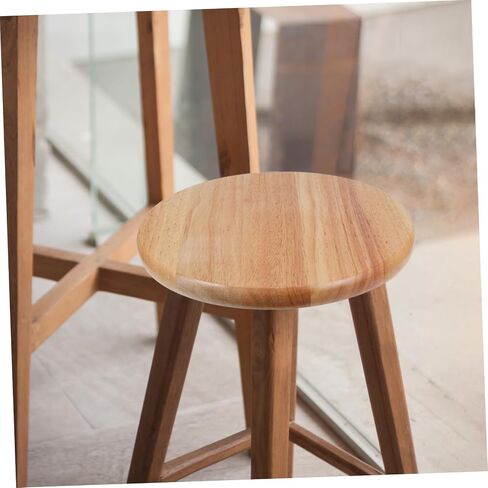 Stool Seat Top Replacement Round Wooden Stool Seat for Bar Restaurant Home Easy Cleaning and Construction in Saudi Arabia