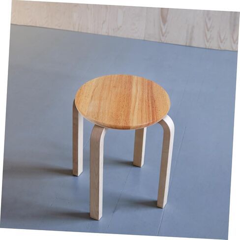 Stool Seat Top Replacement Round Wooden Stool Seat for Bar Restaurant Home Easy Cleaning and Construction in Saudi Arabia