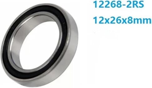 10pcs/50pcs MR12268 12268-2rs 12x26x8mm مزدوجة الأخدود العميق محمل عجلة الحامل أجزاء 12 * 26 * 8mm (ABEC-110pcs) in Saudi Arabia