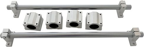 Professional 20mm Linear Round Shaft Rod Chrome Plated Rail SCS20UU Bearing Block SK20 Shaft Support CNC Machine Parts(250mm) in Saudi Arabia