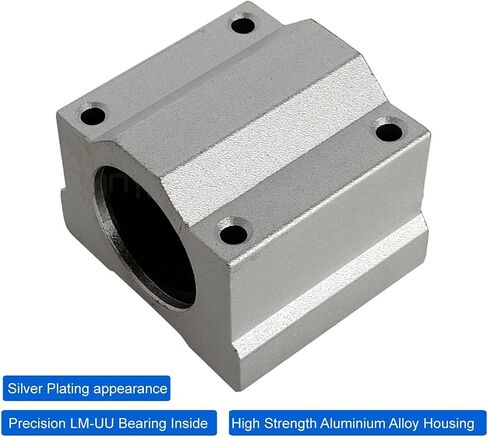 Professional 20mm Linear Round Shaft Rod Chrome Plated Rail SCS20UU Bearing Block SK20 Shaft Support CNC Machine Parts(250mm) in Saudi Arabia