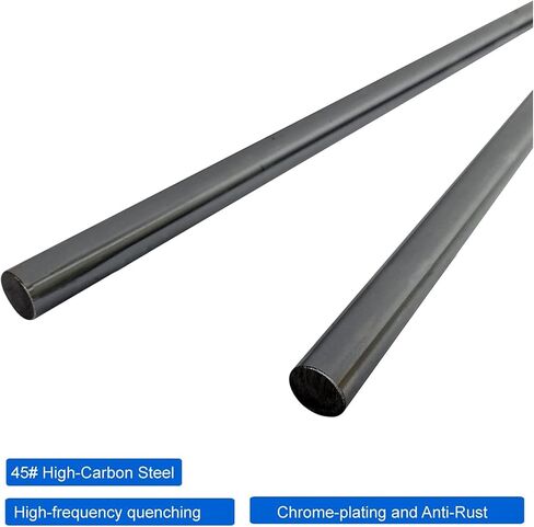 Professional 20mm Linear Round Shaft Rod Chrome Plated Rail SCS20UU Bearing Block SK20 Shaft Support CNC Machine Parts(250mm) in Saudi Arabia
