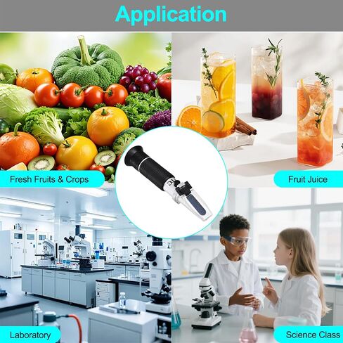 Portable Brix Refractometer with ATC, High Precision Dual Scale Brix Meter Specific Gravity SG Wort 1.000-1.130 & Brix 0-32%, Accurate Sugar Level Tester in Wine Making, Beer Brewing, Home Brew Kit in Saudi Arabia