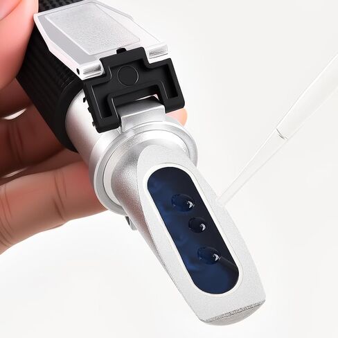 Portable Brix Refractometer with ATC, High Precision Dual Scale Brix Meter Specific Gravity SG Wort 1.000-1.130 & Brix 0-32%, Accurate Sugar Level Tester in Wine Making, Beer Brewing, Home Brew Kit in Saudi Arabia