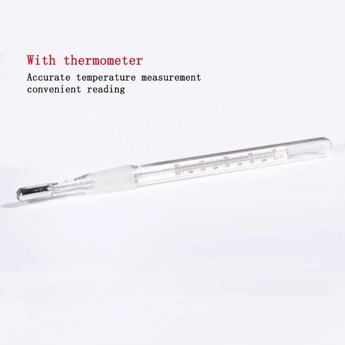 Pycnometer الزجاج المختبري مع مقياس حرارة الزجاج الزجاجي المحدد جاذبية زجاجة المختبر من أجل تحديد مختبرات كثافة السائل (10 مل) in Kuwait