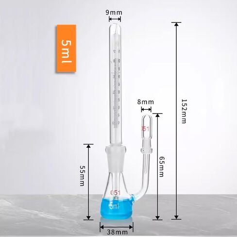 Pycnometer الزجاج المختبري مع مقياس حرارة الزجاج الزجاجي المحدد جاذبية زجاجة المختبر من أجل تحديد مختبرات كثافة السائل (10 مل) in Kuwait