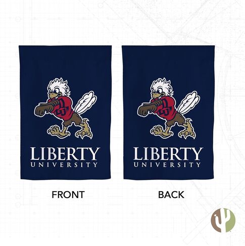 Desert Cactus Liberty University LU Garden Flag – 19 x 12 inch Liberty Flames Banner, For Outdoor Display and Events (Design D) in Saudi Arabia