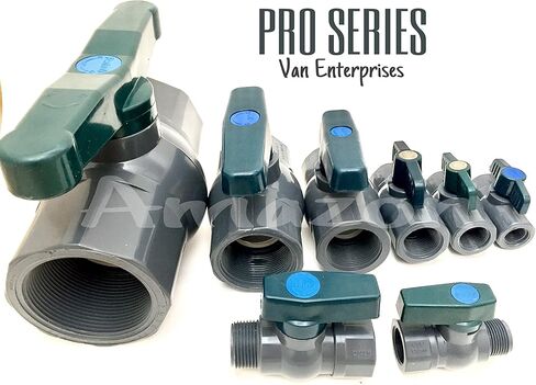 2 "Pro Series PVC Ball Valve. الجدول 80. المنفذ الكامل ، صمام كرة مثمن مضغوط in Kuwait