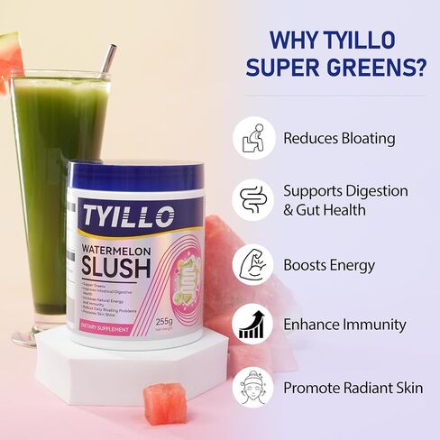 مسحوق Super Greens و Greens Superfood Powder مناعة ودعم الجهاز الهضمي مع Spirulina & Chlorella ، خالية من الغلوتين ، نباتي ، إغاثة من الأمعاء للنساء والرجال 30 حصص in Saudi Arabia