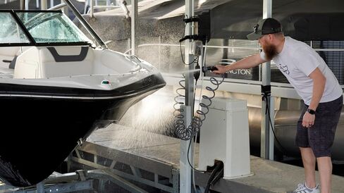 Plug and Play Washdown Station, Boat Washdown System, Dock-Mounted in Saudi Arabia