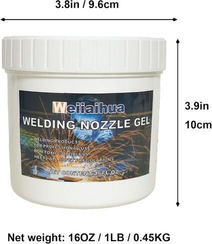 Anti-Spatter Welding Nozzle Gel, Non-Flammable Tip Cleaner for Mig Torch and Contact Tips, 16 oz in Saudi Arabia