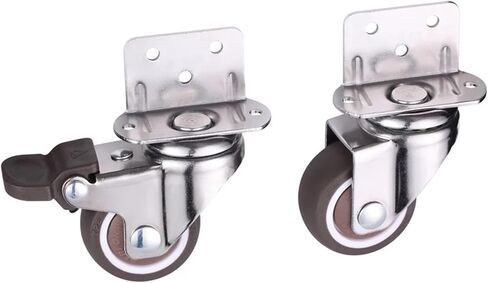 أثاث للسرير عالمي العجلة 2inch منصة الدوران كرسي متحرك صغير 4pcs (4 عجلات الفرامل ، 1.0 بوصة) in Kuwait