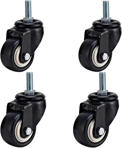Wheels Caster Office Chair Black Brake Rolling Roller Sent Sature Transporter 4pcs (4 عجلات دوارة) in Kuwait