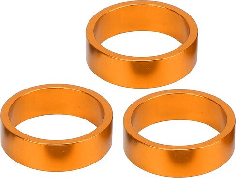 Bike Headset Spacer, 6Pcs Aluminium Alloy Bicycle Handlebar Stem Spacers Replacement Bicycle Stem Cap Set with Screw for Mountain Bike in Saudi Arabia