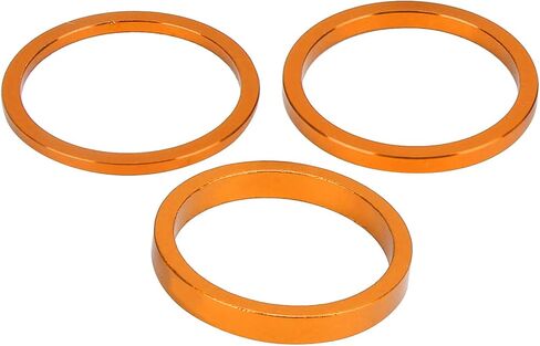 Bike Headset Spacer, 6Pcs Aluminium Alloy Bicycle Handlebar Stem Spacers Replacement Bicycle Stem Cap Set with Screw for Mountain Bike in Saudi Arabia