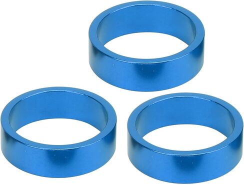 Bike Headset Spacer, 6Pcs Aluminium Alloy Bicycle Handlebar Stem Spacers Replacement Bicycle Stem Cap Set with Screw for Mountain Bike in Saudi Arabia
