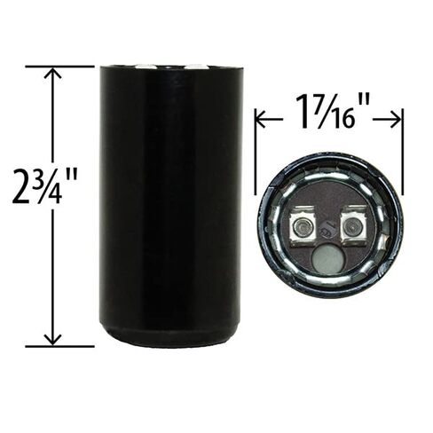 الولايات المتحدة الأمريكية 130-156 UF/MFD 110-125 VAC 50/60 هرتز AC Round Start Capacitor بواسطة JustCapacitors in Kuwait