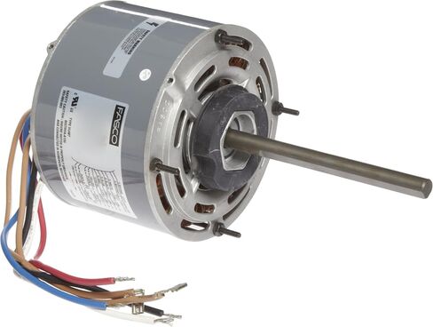 Fasco D725 5.6" Frame Open Ventilated Permanent Split Capacitor Direct Drive Blower Motor with Sleeve Bearing, 1/4-1/6-1/8HP, 1075rpm, 208-230V, 60Hz, 2.2-1.5-1.1 amps in Saudi Arabia