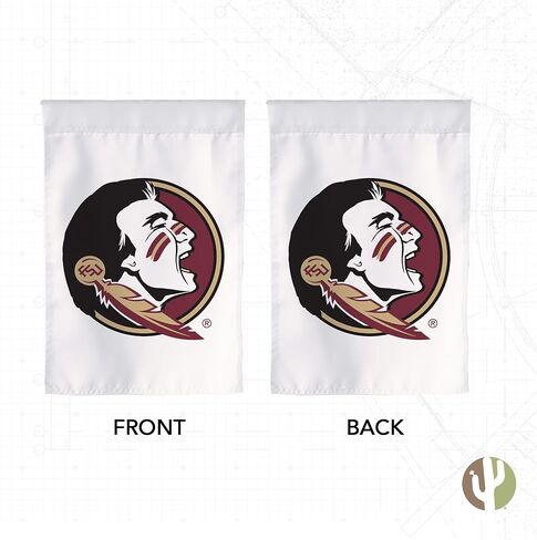 Desert Cactus Florida University FSU Garden Flag - 19 × 12 بوصة لافتة Seminoles State State ، للعرض في الهواء الطلق والأحداث (التصميم F) in Kuwait