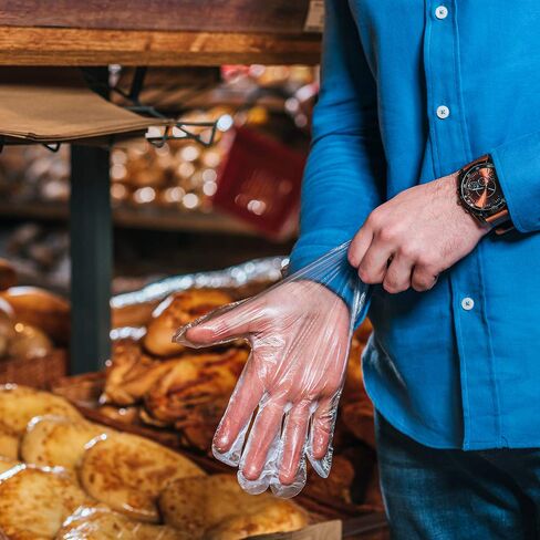 قفازات واقية يمكن التخلص منها للدرع ، البلاستيك الصافي ، متعدد الاستخدامات ، 500 جهاز كمبيوتر/صندوق in Kuwait