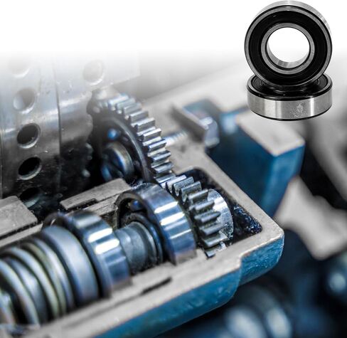2pcs/lot 6004RZ Bearing Double Rubber Seal 20x42x12mm, Pre-Lubricated and Stable Performance and Cost Effective, Precision Level Deep Groove Ball Bearings, High Speed Low Noise in Saudi Arabia