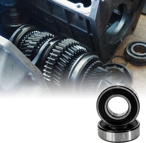 2pcs/lot 6004RZ Bearing Double Rubber Seal 20x42x12mm, Pre-Lubricated and Stable Performance and Cost Effective, Precision Level Deep Groove Ball Bearings, High Speed Low Noise in Saudi Arabia