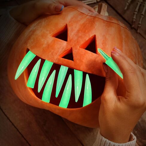 Tlswshsy 32 PCS Halloween Halloween Pumpkin Teath ، Fangky Spooky Pubkin ، Jack O Lantern Teath for Holeween Home Party School School tivels in Kuwait