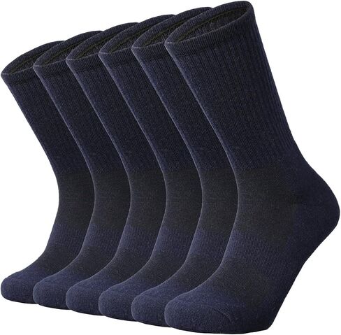 SOX TOWN Men's Merino Wool Cushion Crew Socks for Outdoor Hiking Trail Golf Performance Moisture Wicking Lightweight Summer in Saudi Arabia
