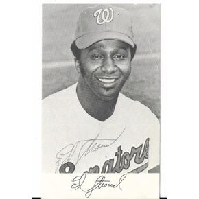 Ed Stroud Washington Senators Deceased 2012 Signed 3x5 Photo Card W/coa - MLB Autographed Baseball Cards in Saudi Arabia
