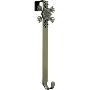 Haute Decor Adjustable Length Wreath Hanger with Removable Icon (Oil-Rubbed Bronze - Fleur De Lis) - Metal Over The Door Wreath Holder in Kuwait