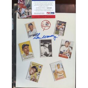 Gene Woodling New York Yankees Autographed 8 X 10 Baseball Card Photo PSA Cert - Baseball Slabbed Autographed Cards in Saudi Arabia