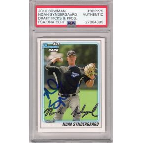 Noah Syndergaard Toronto Jays 2010 Bowman RC Signed AUTOGRAPH PSA DNA - Baseball Slabbed Autographed Cards in Saudi Arabia